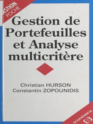 cover image of Gestion de portefeuille et analyse multicritère